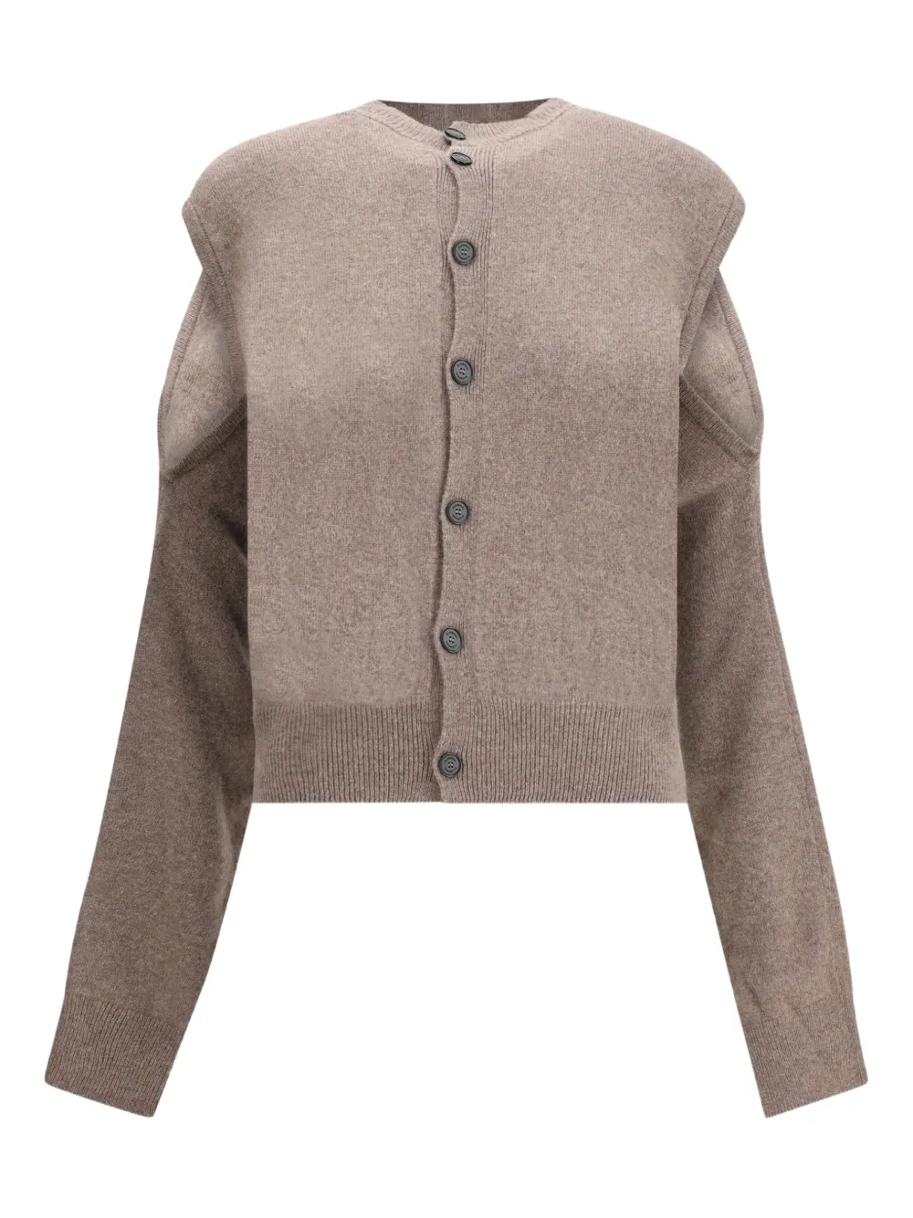 ALAINPAUL button-down cardigan | Neutrals | Image 1
