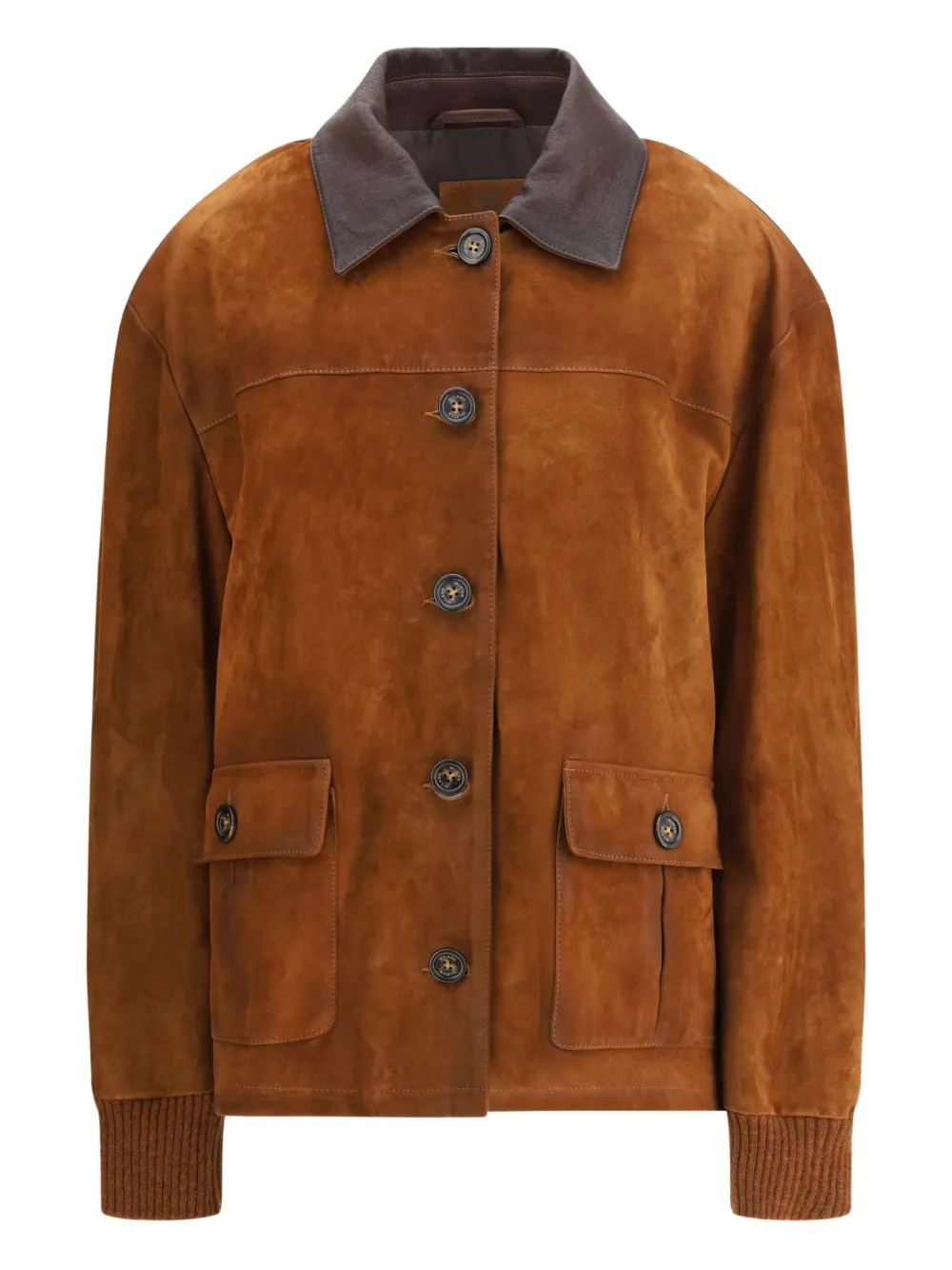 Valstar suede buttoned jacket | Brown | Image 1