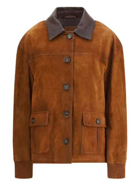 Valstar suede buttoned jacket