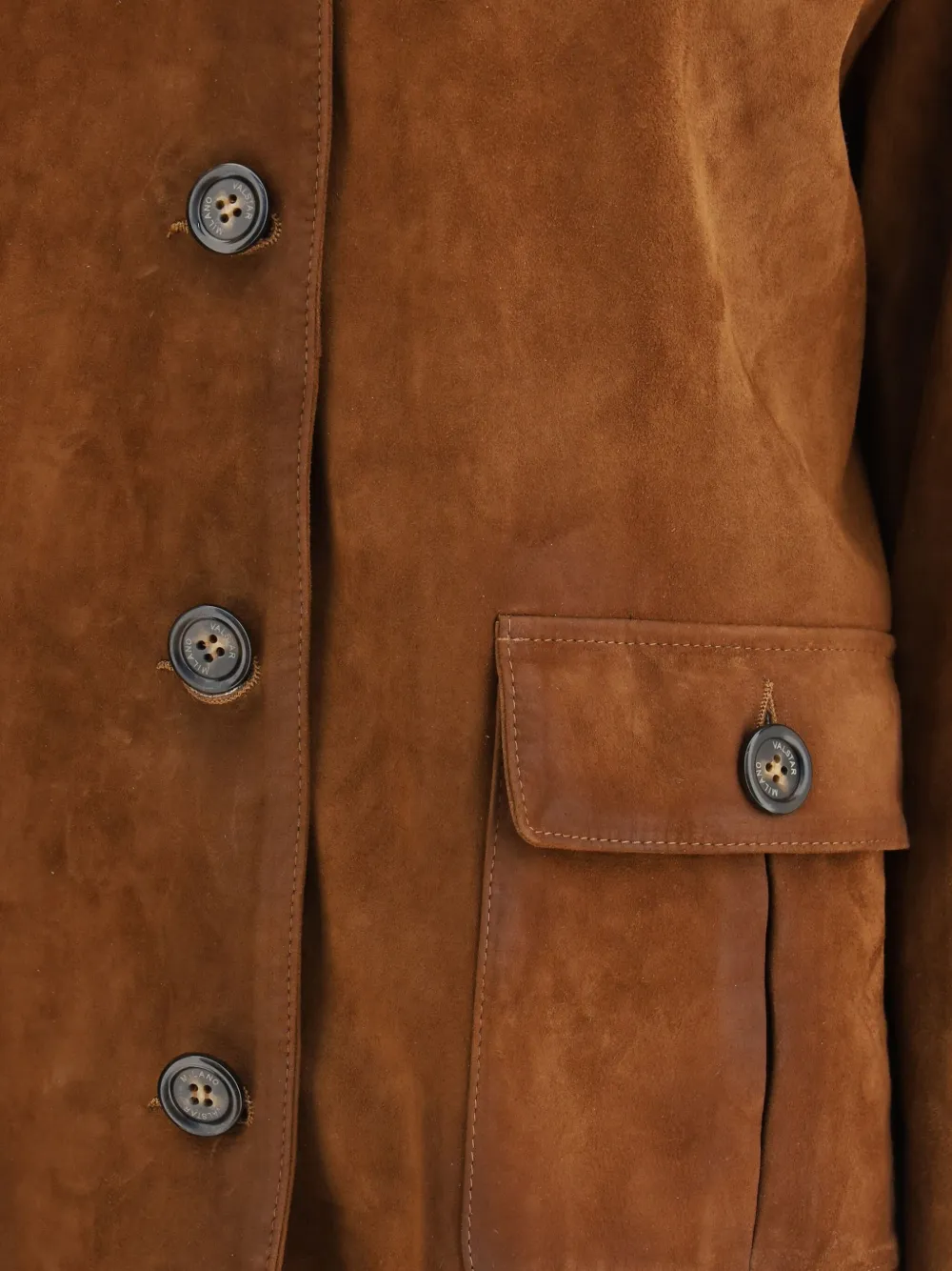 Suede Buttoned Jacket