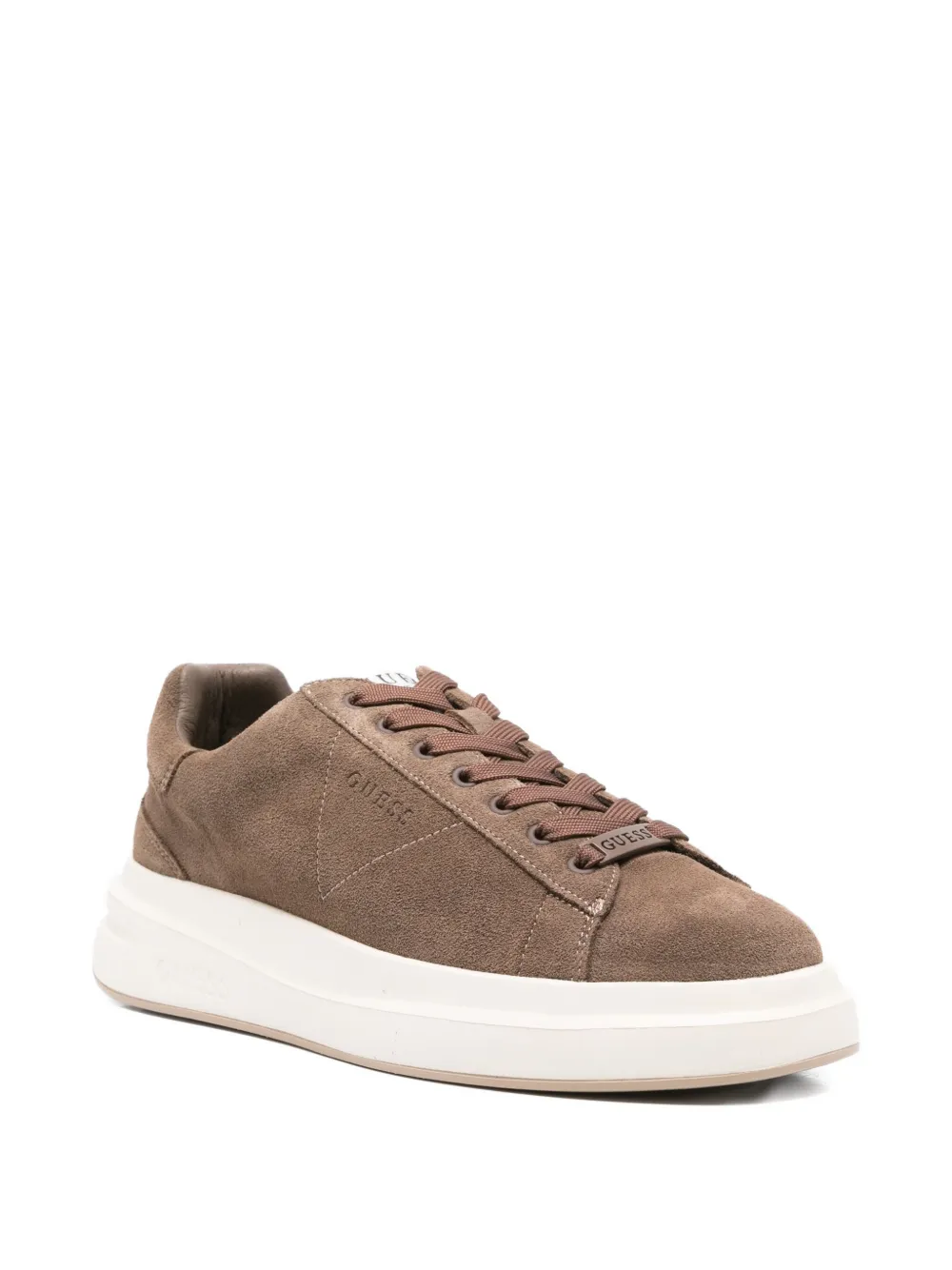 GUESS USA suede platform sneakers Brown
