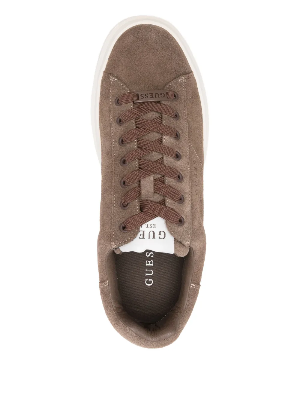 GUESS USA suede platform sneakers Brown