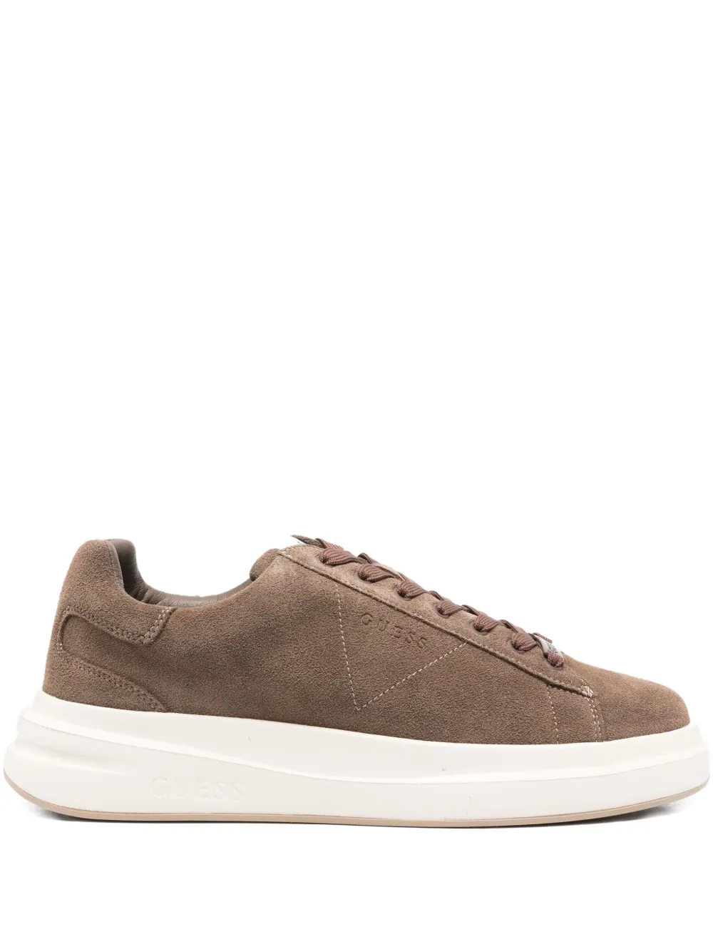 GUESS USA suede platform sneakers Brown