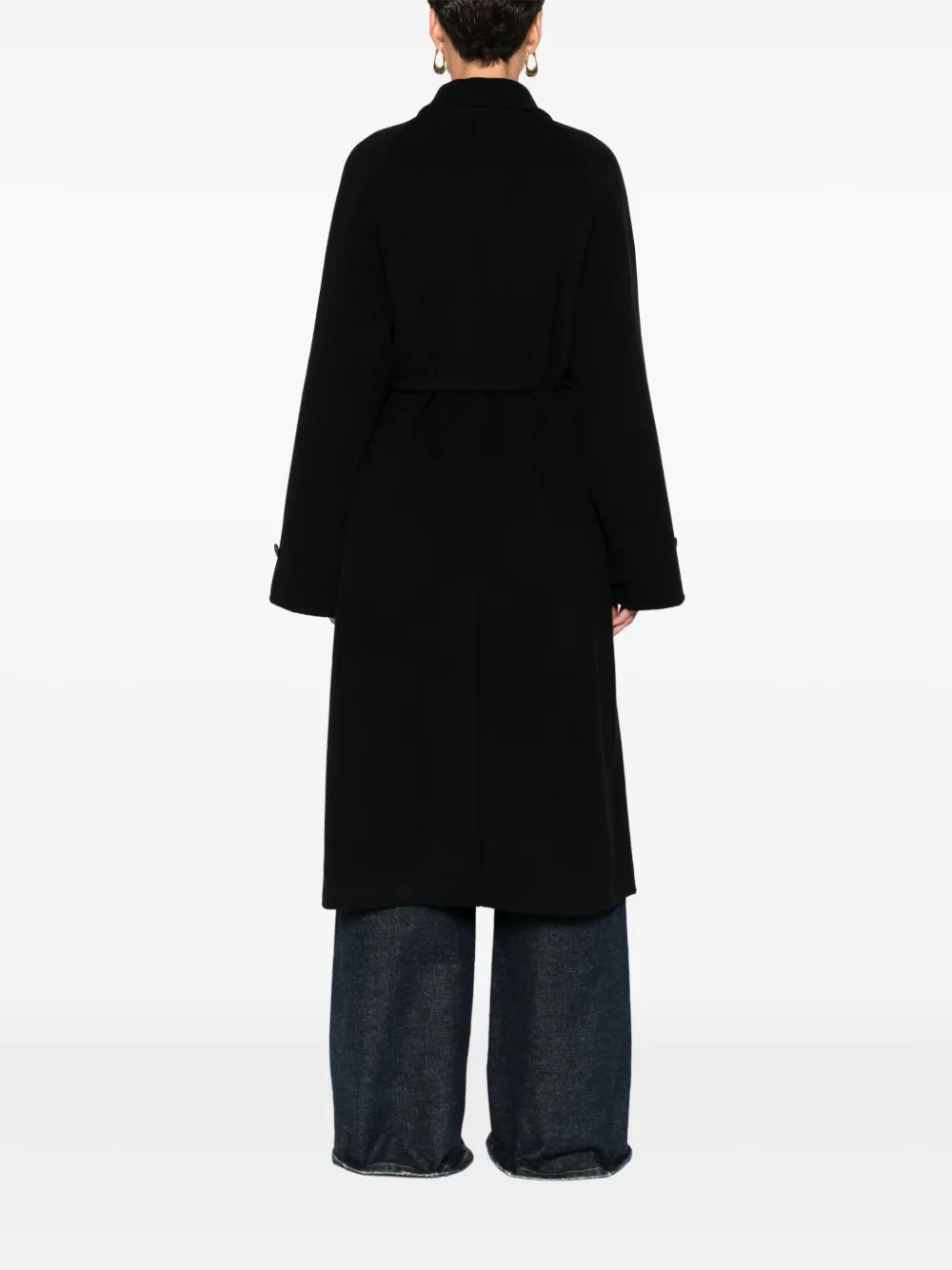 Closed Jas met ceintuur Zwart