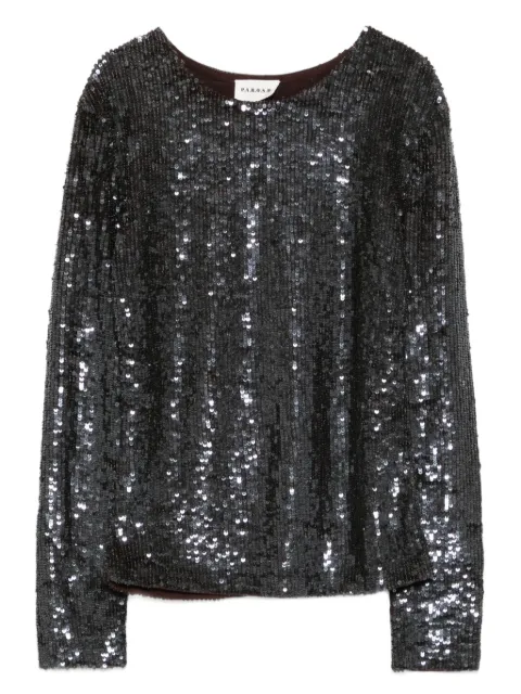 P.A.R.O.S.H. sequinned long-sleeve top