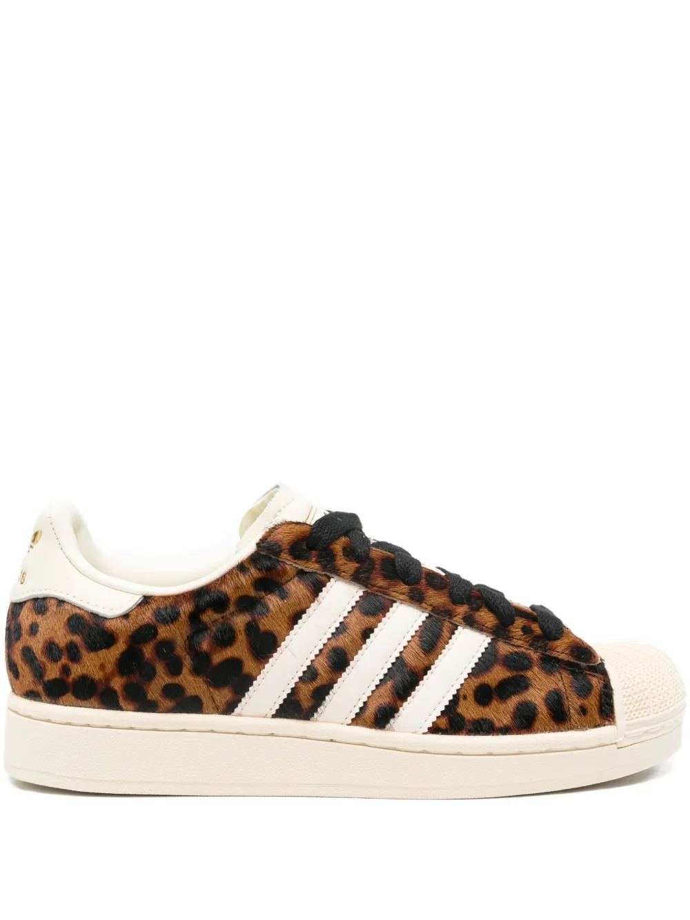 Adidas Superstar leopard-print sneakers Brown