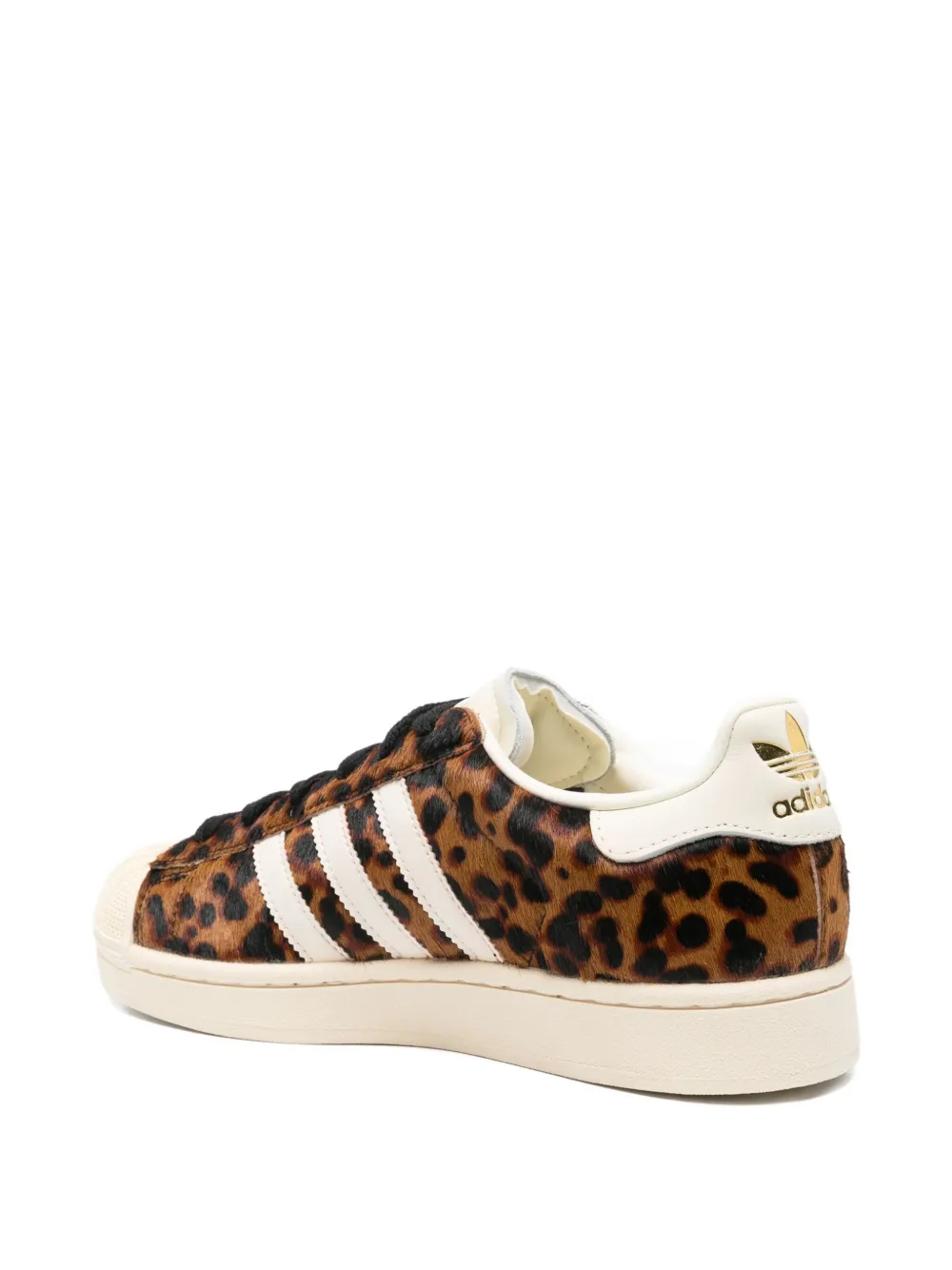 adidas Superstar leopard-print sneakers Brown