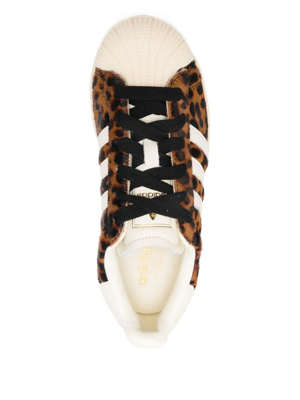 adidas Superstar leopard-print sneakers Brown