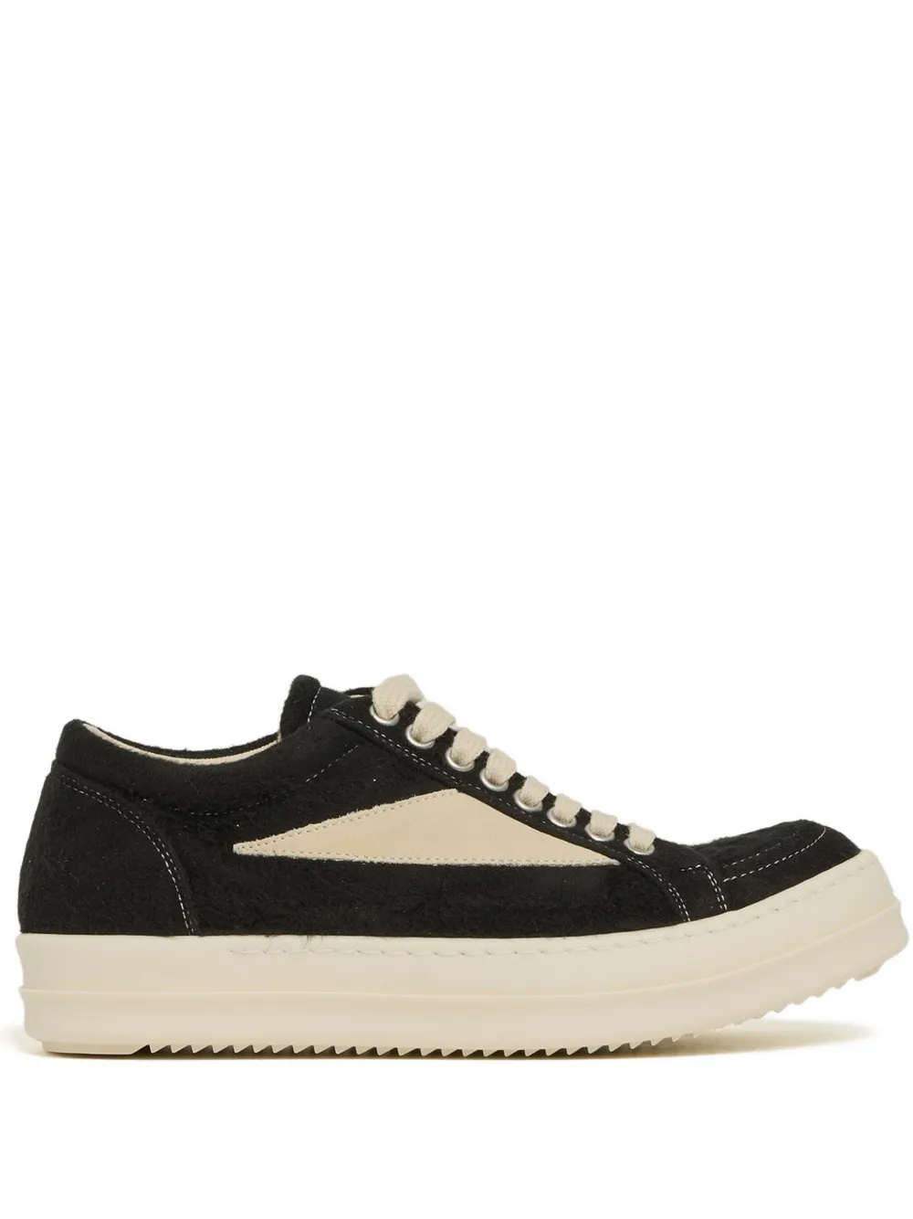 Rick Owens DRKSHDW suede-panel trainers Zwart