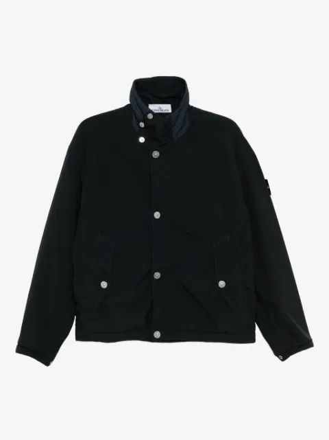 Stone Island куртка с нашивкой-логотипом