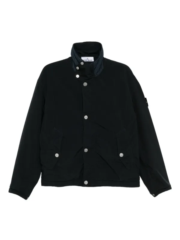 Stone Island ロゴパッチ ジャケット | ブルー | FARFETCH JP