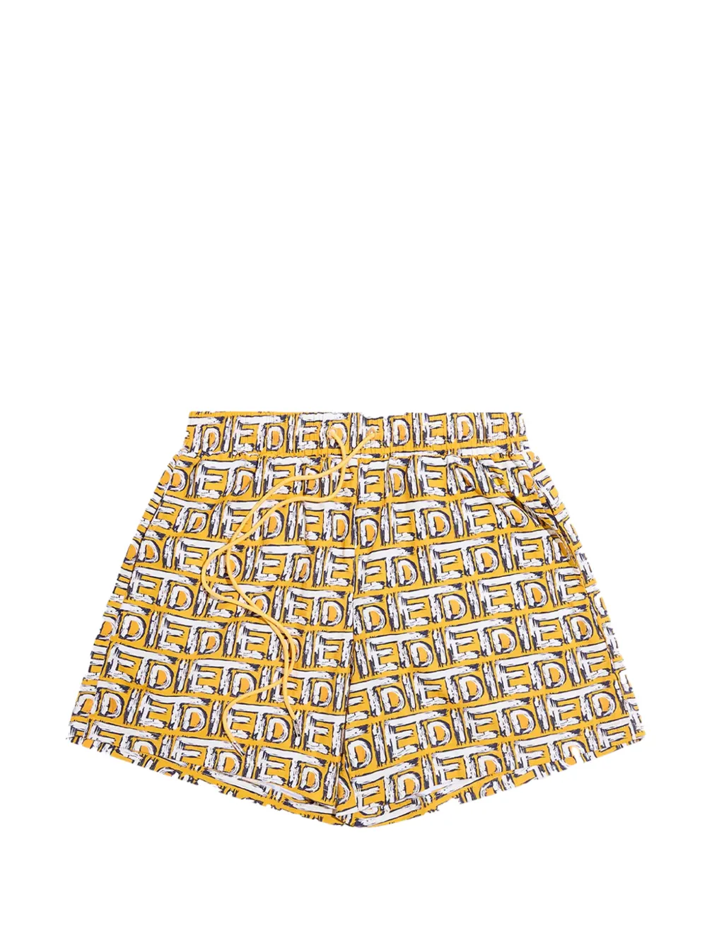 Diet Starts Monday Scribble-print shorts - Giallo