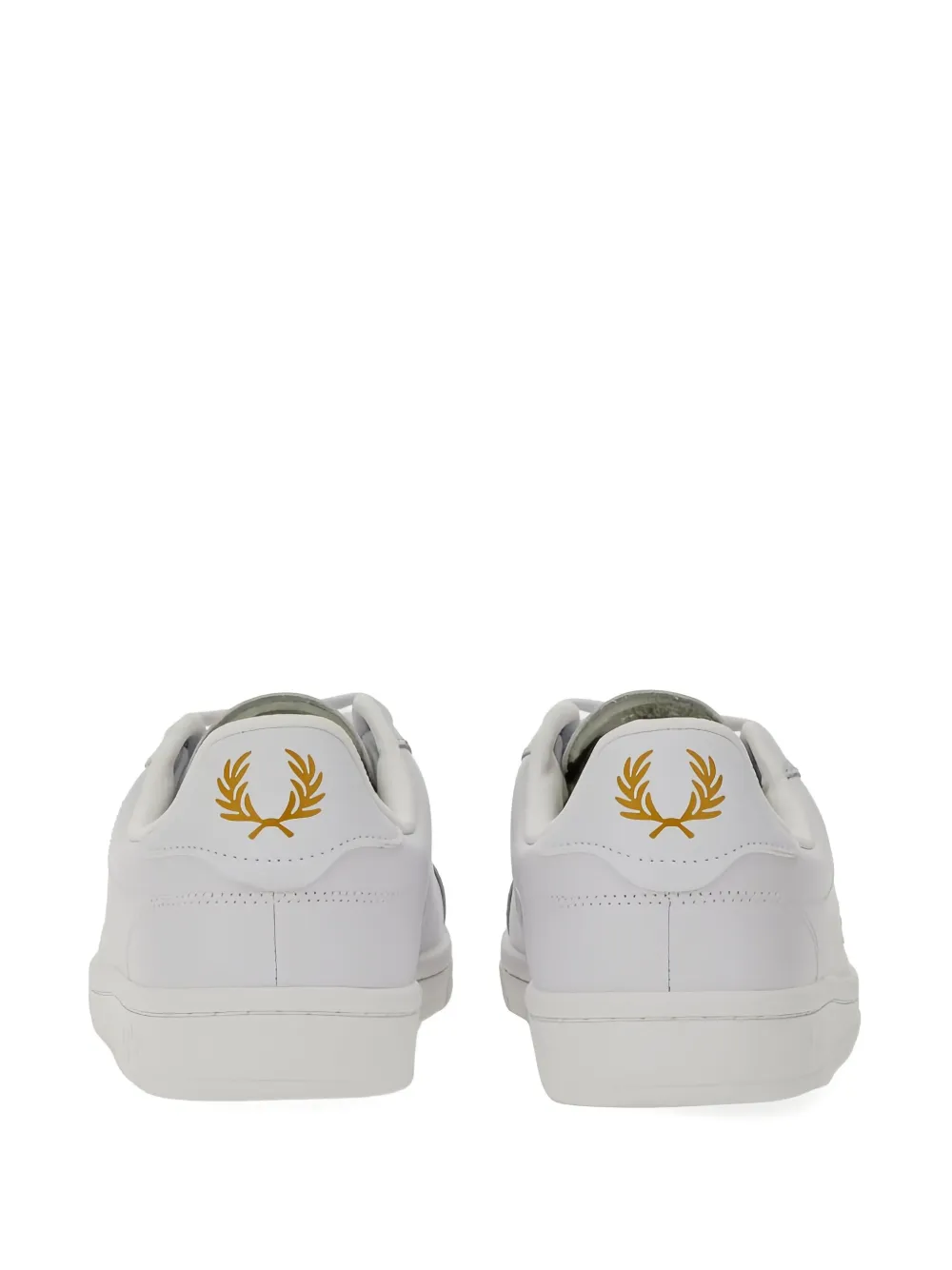 Fred Perry Logo-detail Perforated Sneakers In White