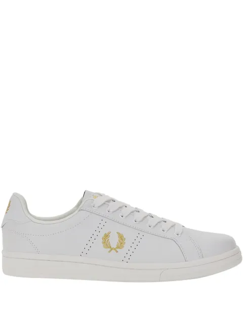 Fred Perry logo-detail perforated sneakers