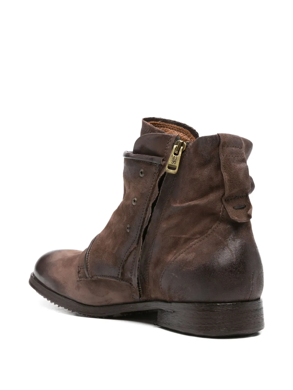 A.S.98 Leren laarzen Bruin