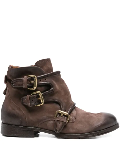 A.S.98 buckle leather boots