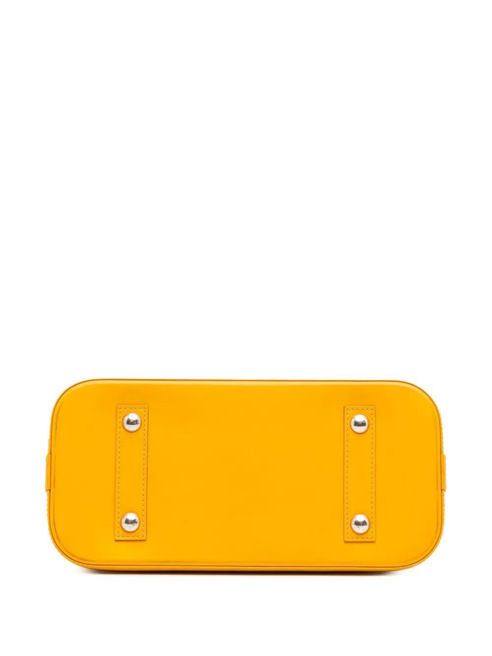 Pre-owned Louis Vuitton 2014 Epi Alma Pm Handbag In Yellow