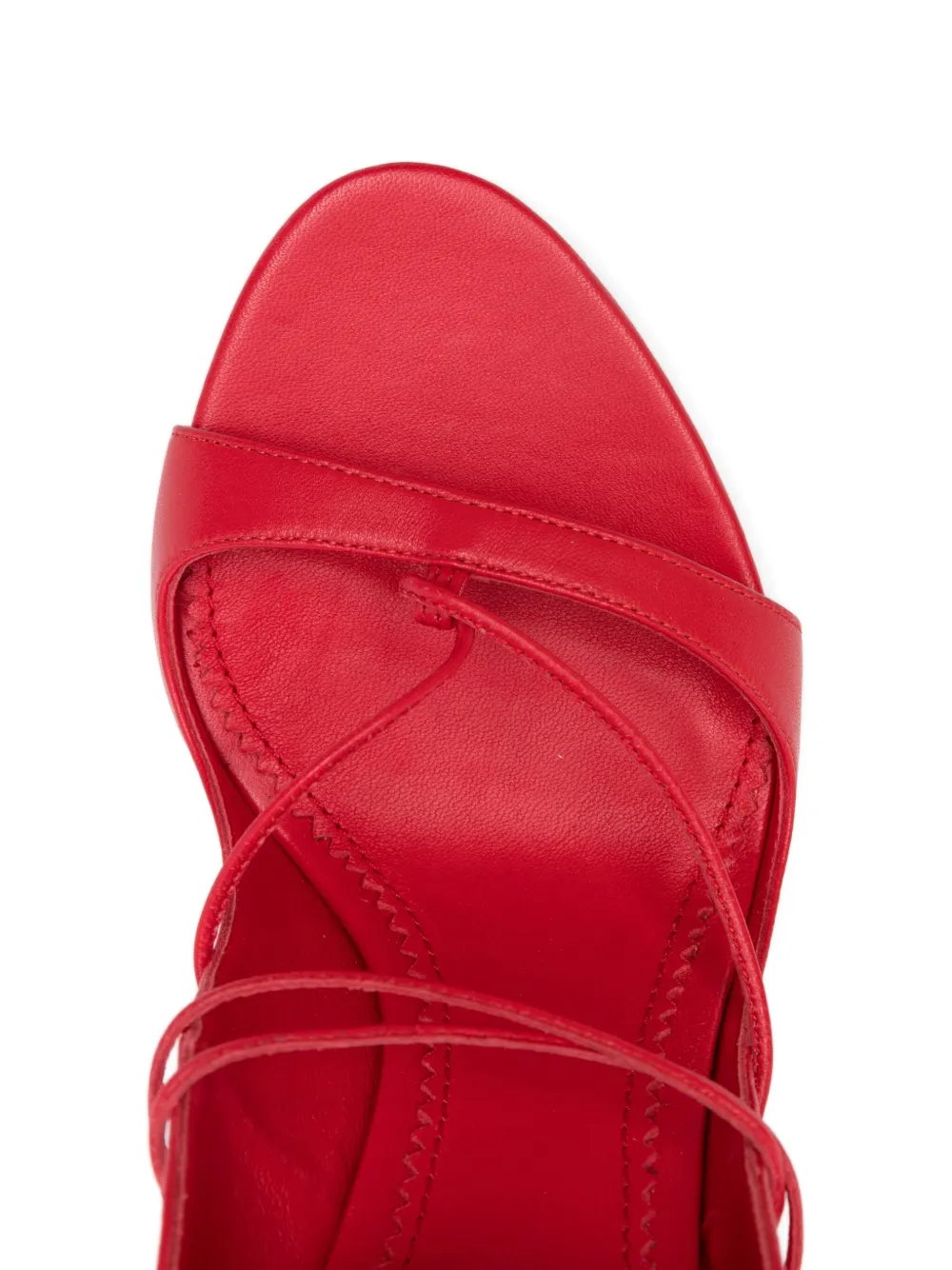 Dsquared2 Lace-up Stiletto Sandals In Red