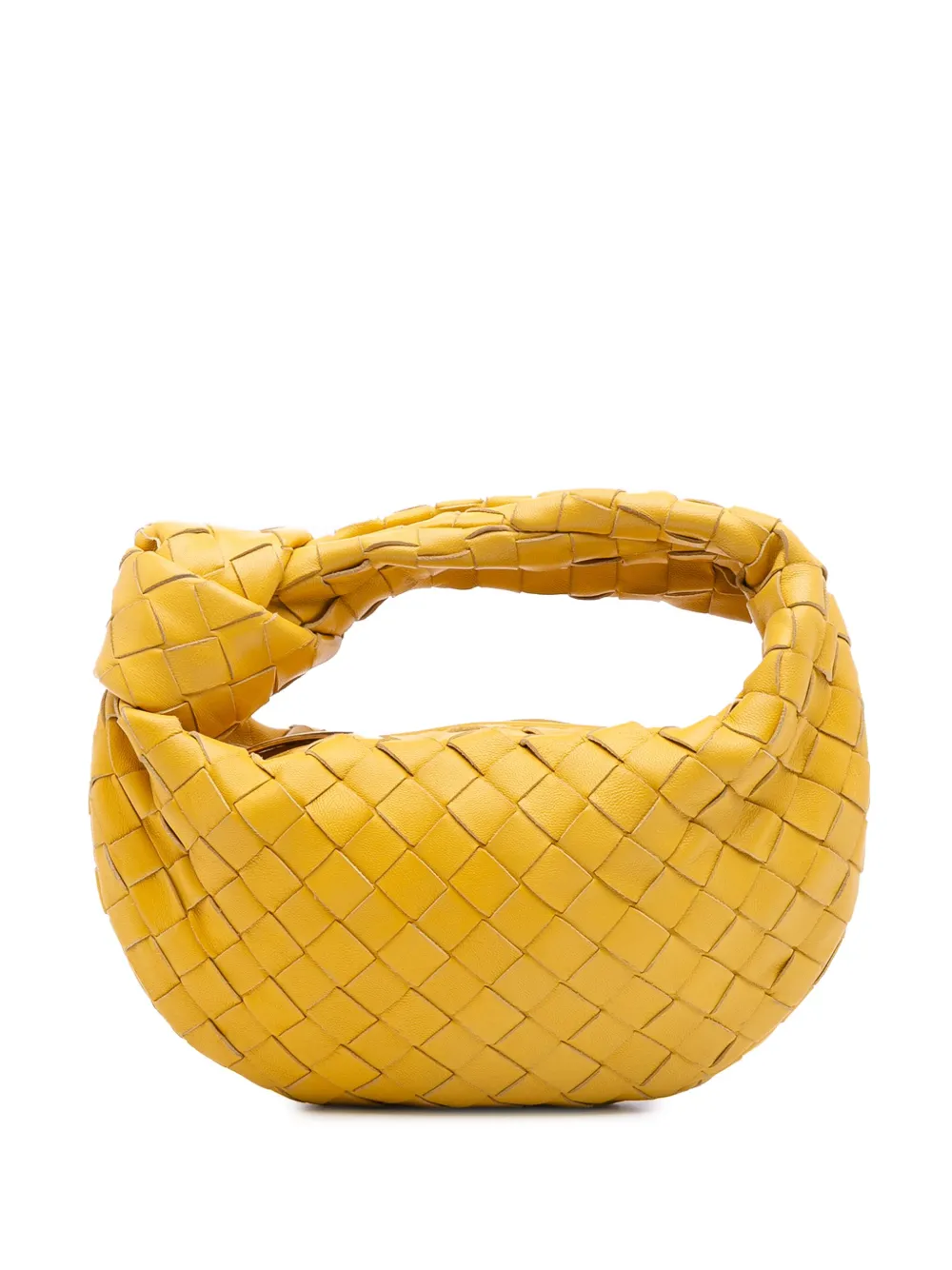 Bottega Veneta Pre-Owned 2012-2025 Mini Nappa Intrecciato Jodie hobo bag | Yellow | Image 1