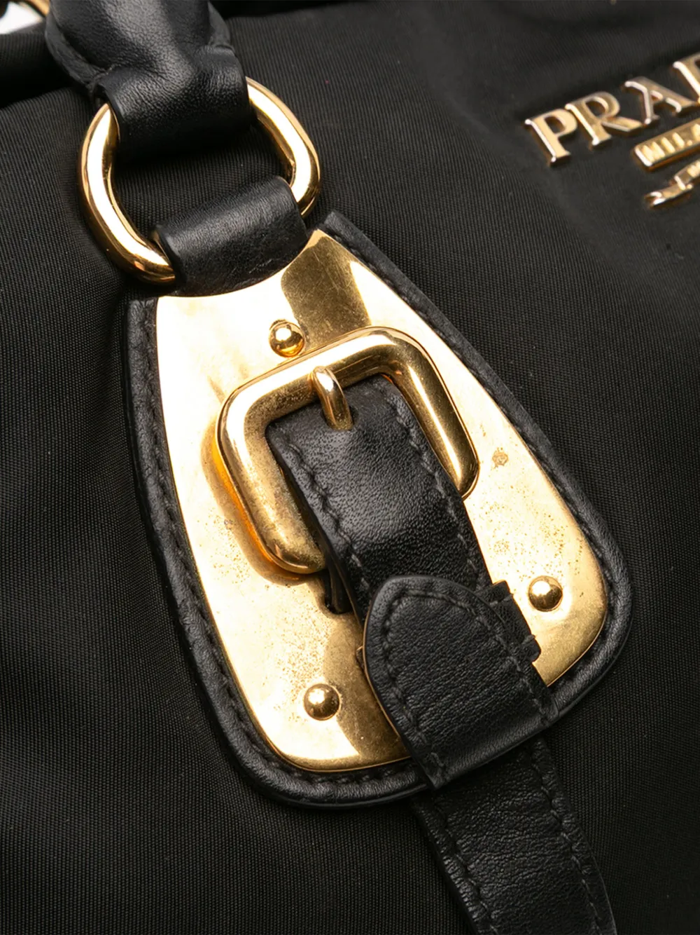 Pre-owned Prada 2000-2025 Tessuto Satchel In Black