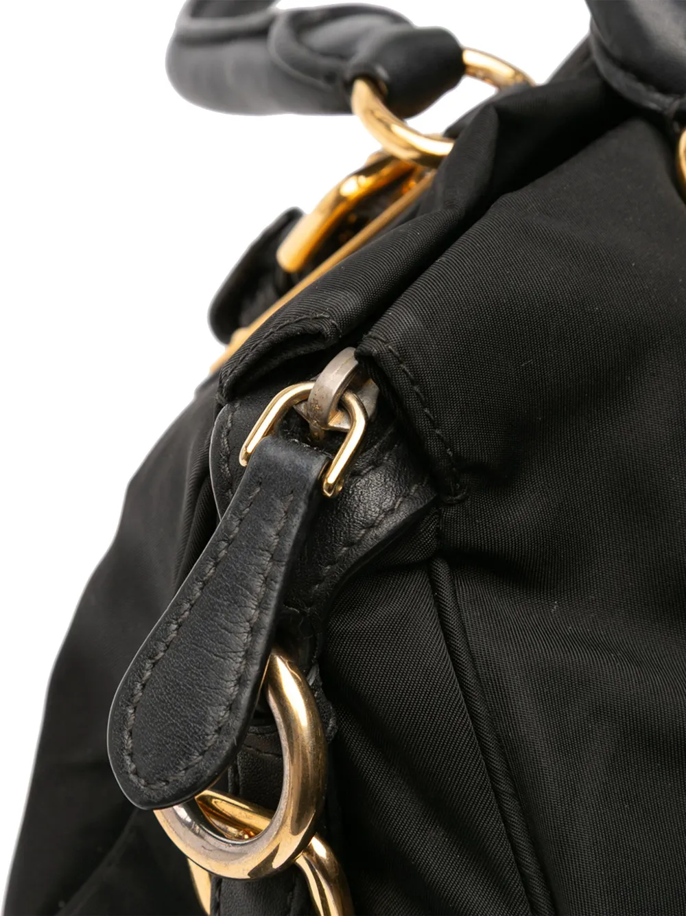 Pre-owned Prada 2000-2025 Tessuto Satchel In Black