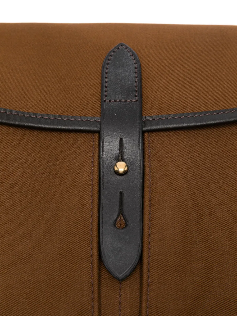 BRADY Stour boekentas met leren afwerking Bruin