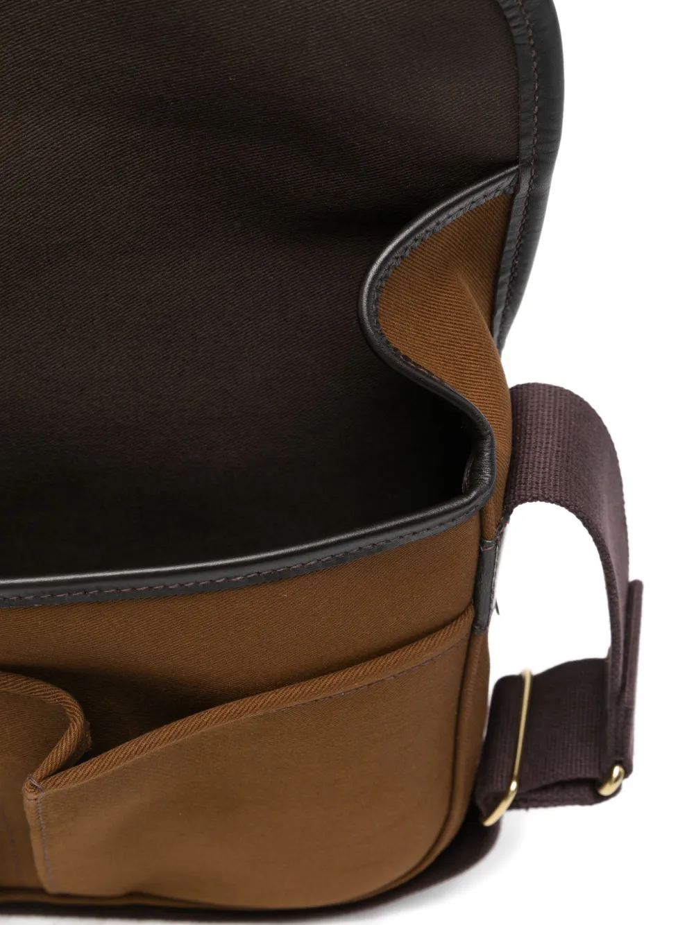 BRADY Stour boekentas met leren afwerking Bruin