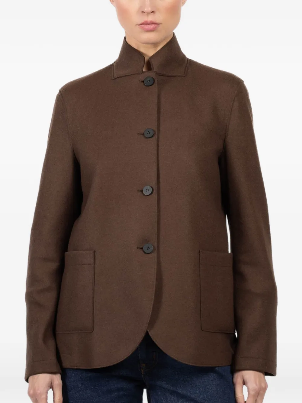Harris Wharf London single-breasted jacket - Marrone