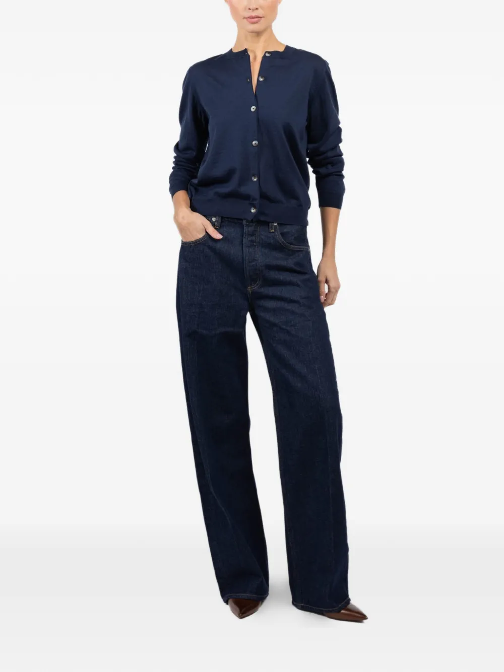  Pierre-louis Mascia Panelled Cardigan - Blue 