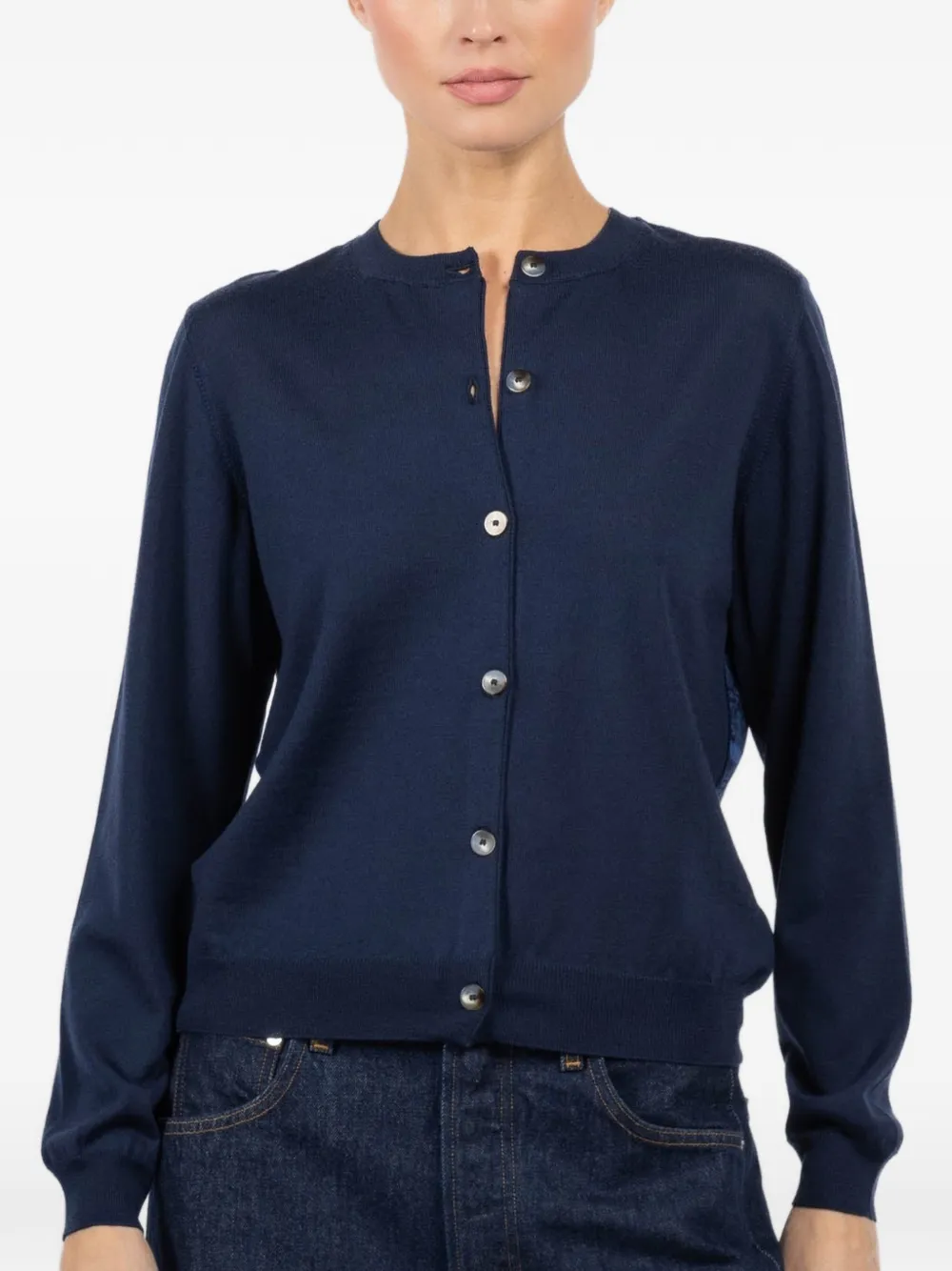 Pierre-Louis Mascia panelled cardigan - Blue