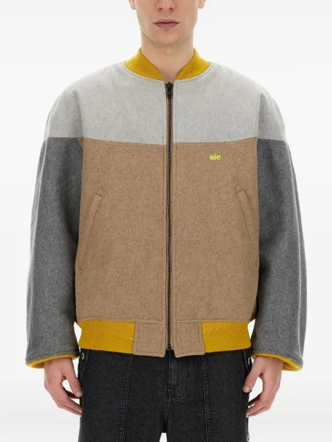 AIE colour-block bomber jacket