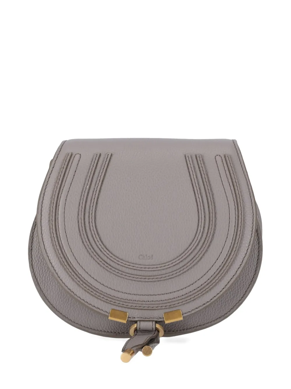 Chloé small Marcie U-shaped flap shoulder bag | Grey | Image 1