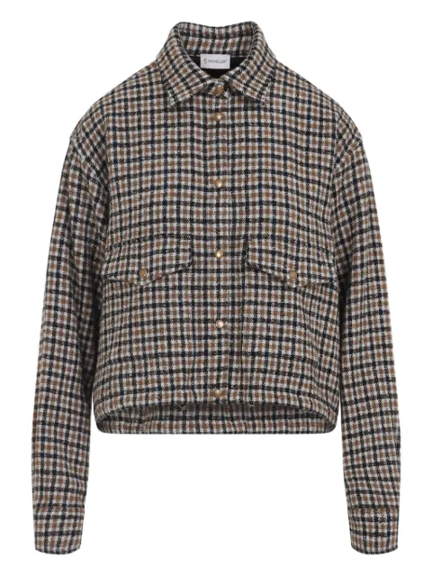 Moncler checked-pattern buttoned shirt