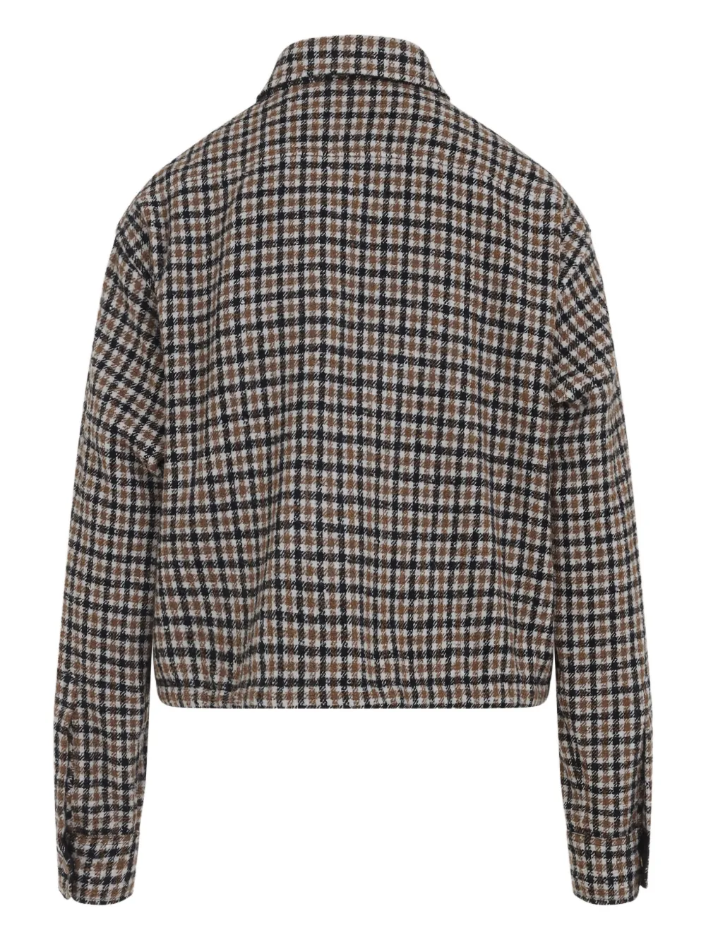 Moncler Geruite blouse met knopen - Grijs