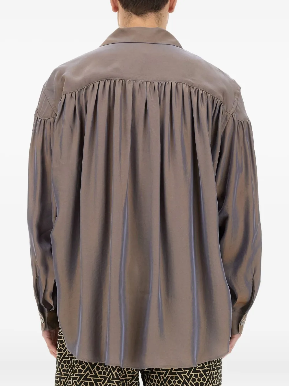 Aïe Aie Oversize Shirt In Brown