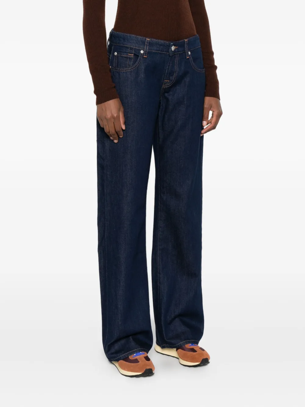 7 For All Mankind Cotton Jeans In Blue