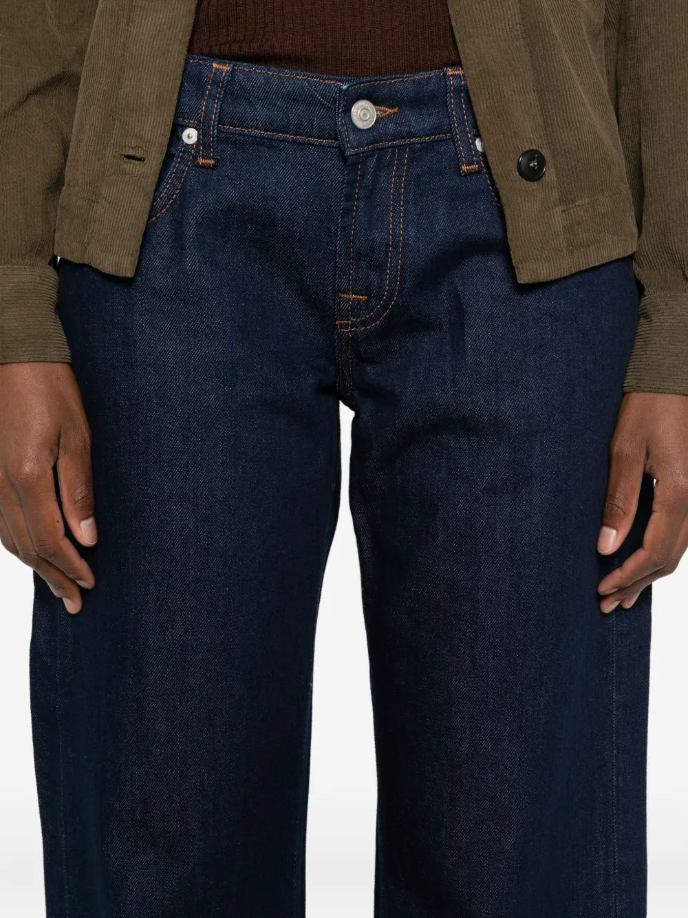 7 For All Mankind Cotton Jeans In Blue
