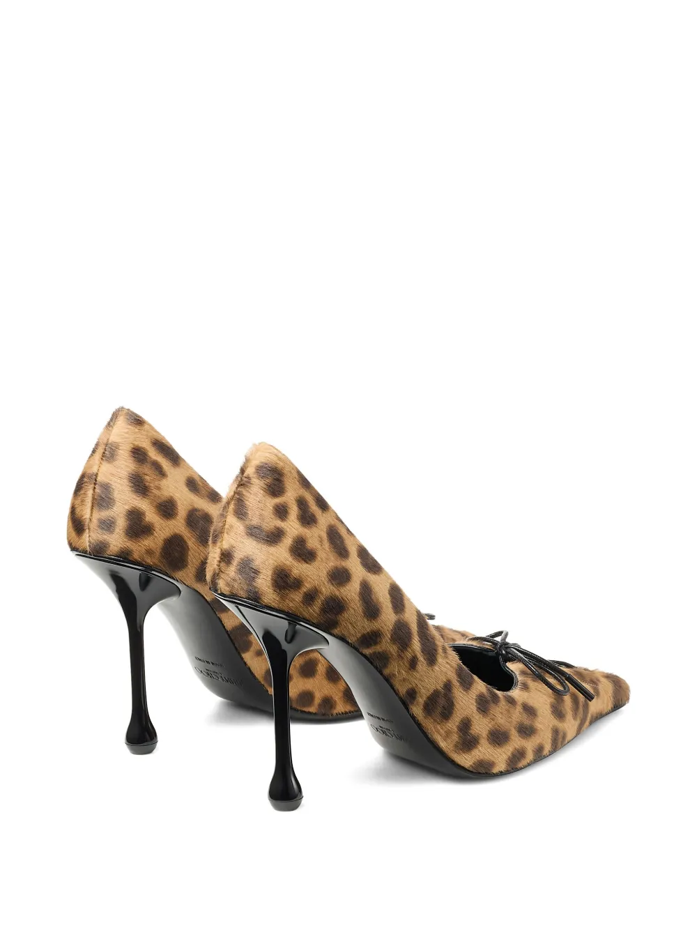 Jimmy Choo 95mm Scarlett Leopard-print Lace-up Pumps In Brown