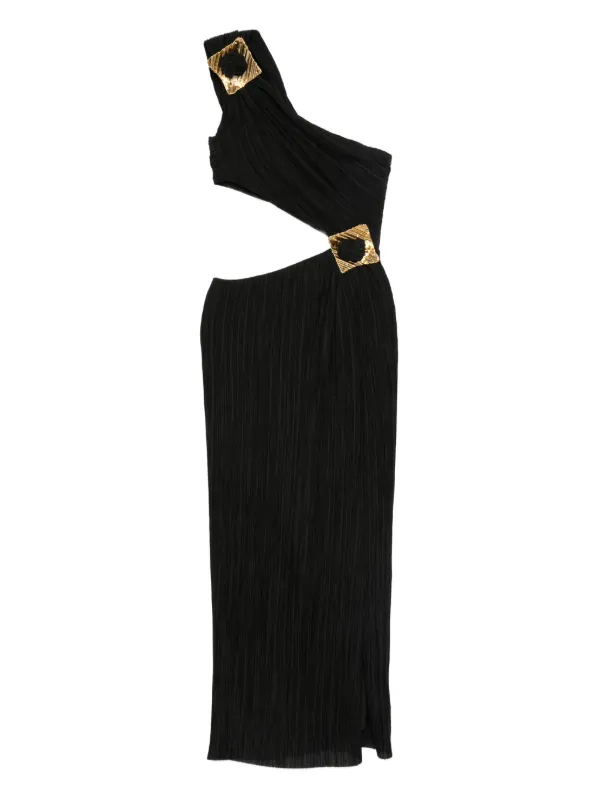 Cult Gaia Loah Pleated cut-out Dress | Black | FARFETCH