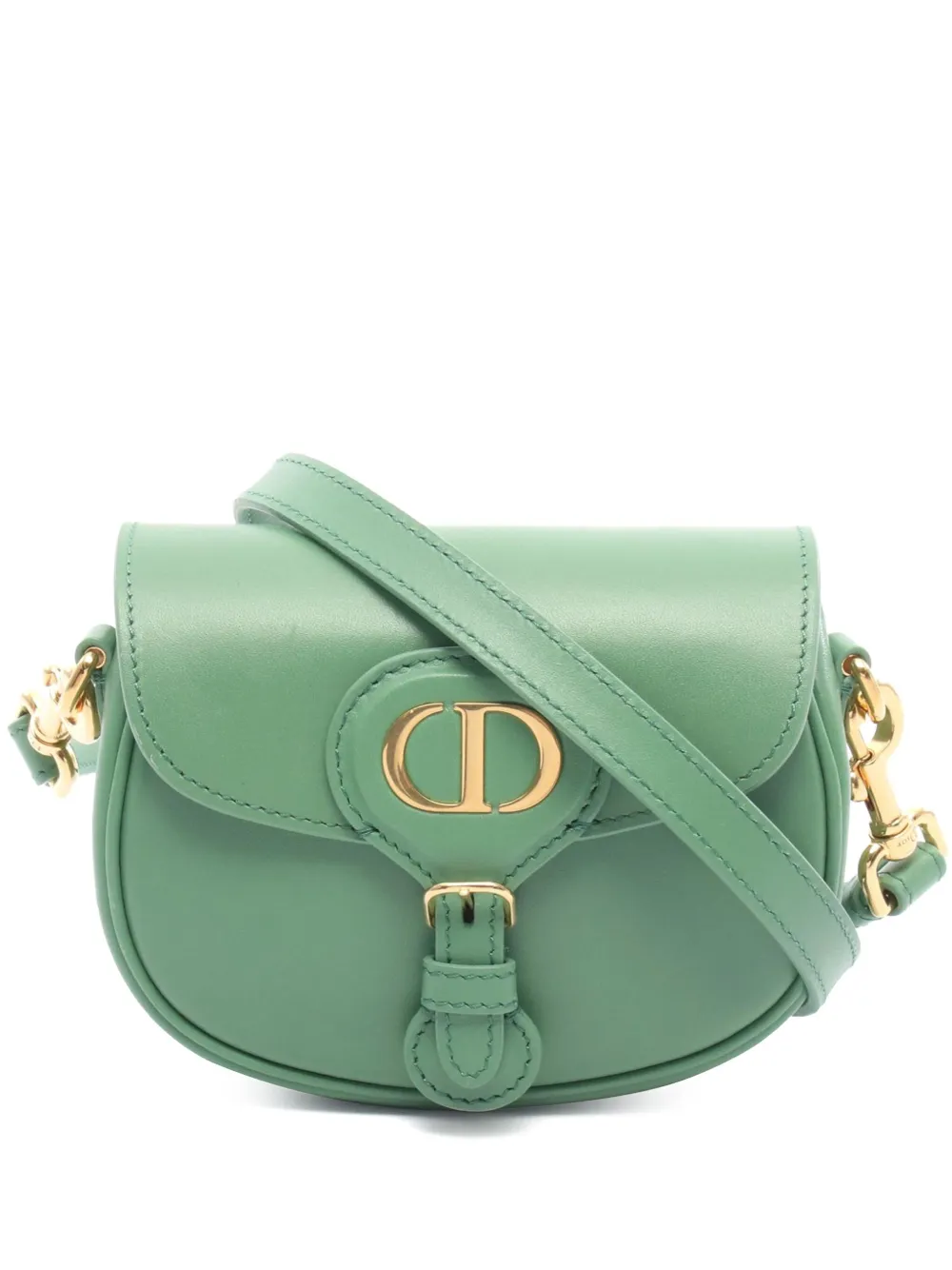 Christian Dior Pre-Owned 2022-2025 マイクロ レザー ボビー ショルダーバッグ - グリーン Christian Dior Pre-Owned 2022-2025 マイクロ レザー ボビー ショルダーバッグ - グリーン