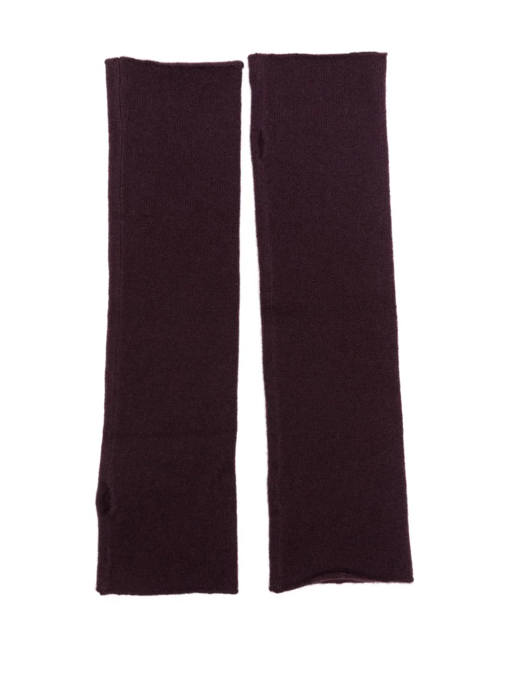 Lisa Yang ribbed arm warmers - Rood