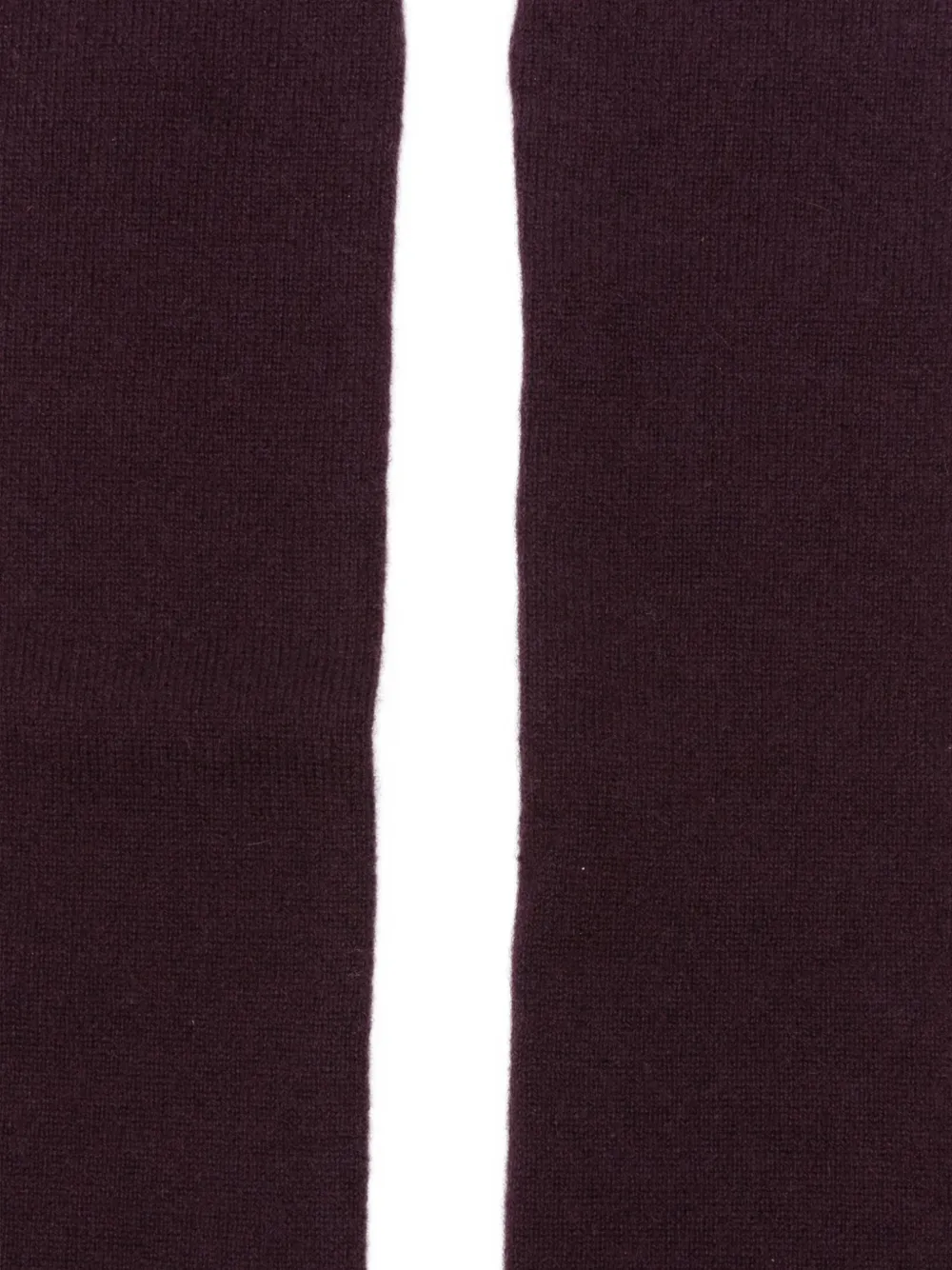 Lisa Yang Ribbed Arm Warmers In Burgundy