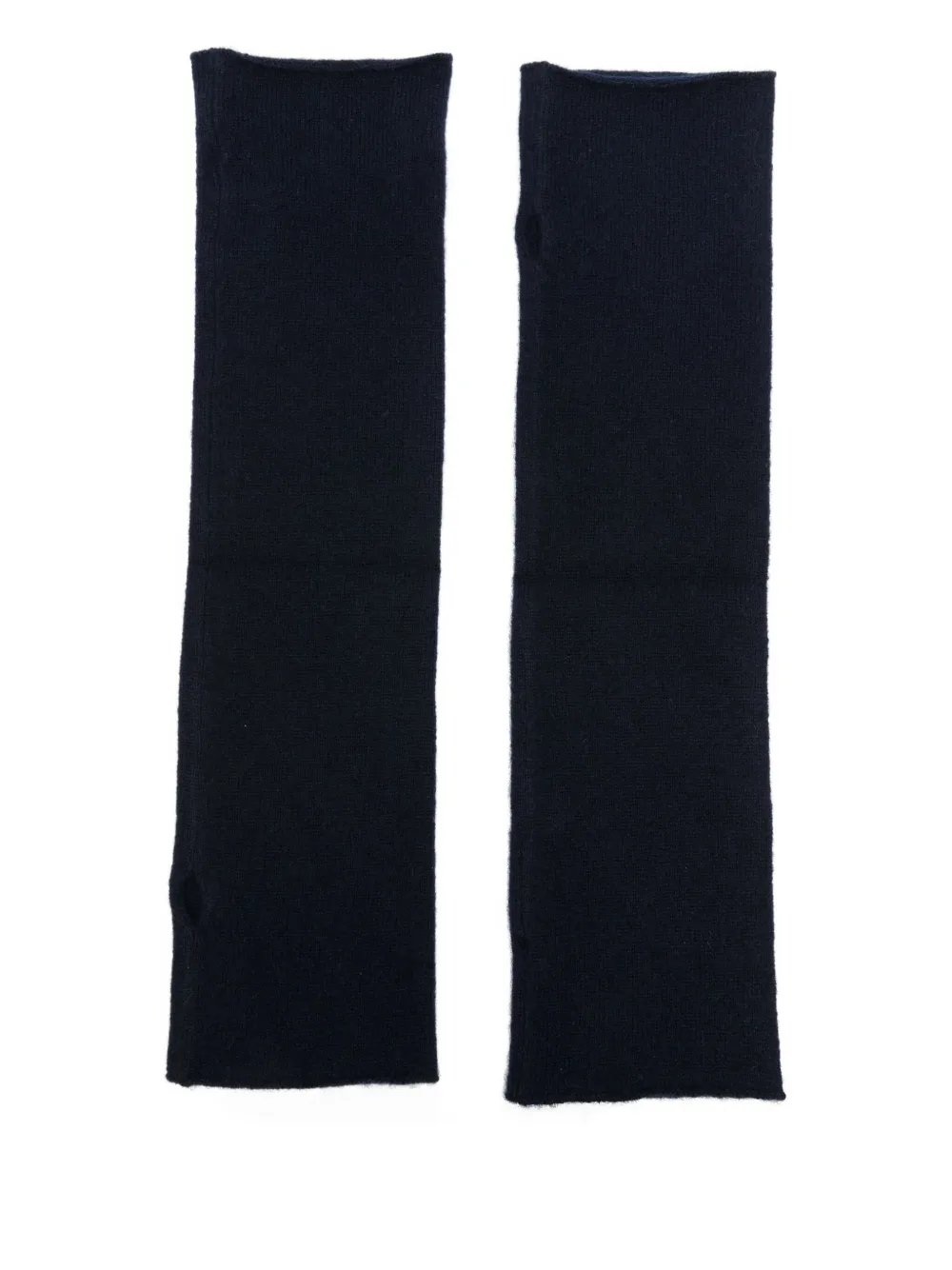 Lisa Yang ribbed cashmere arm warmers - Blauw