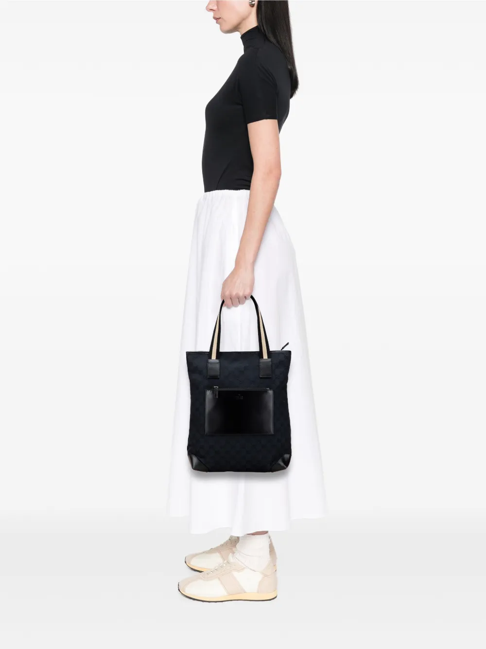 Gucci Pre-Owned 2000-2015 GG Canvas Web tote bag | Pre-Owned | Image 2