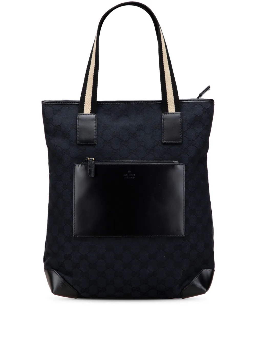 Gucci Pre-Owned 2000-2015 GGキャンバス ウェブ トートバッグ - ブラック Gucci Pre-Owned 2000-2015 GGキャンバス ウェブ トートバッグ - ブラック