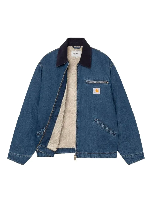 Carhartt WIP OG Detroit corduroy-collar Denim Jacket | Blue | FARFETCH