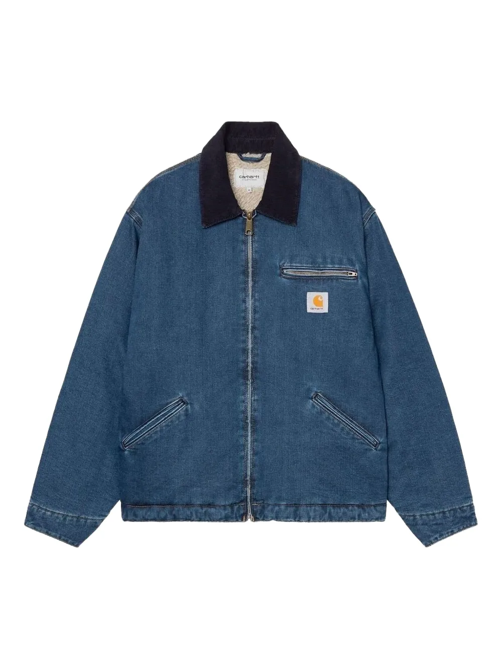 Carhartt WIP OG Detroit コーデュロイカラー デニムジャケット - ブルー Carhartt WIP OG Detroit コーデュロイカラー デニムジャケット - ブルー