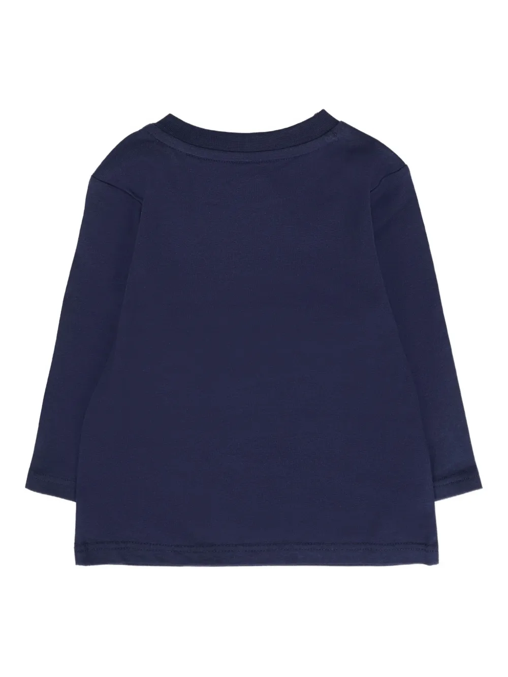 Timberland Truck-print Long-sleeve T-shirt In Blue
