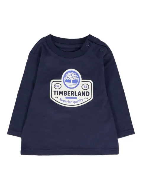 Timberland Kids logo-print long-sleeve T-shirt