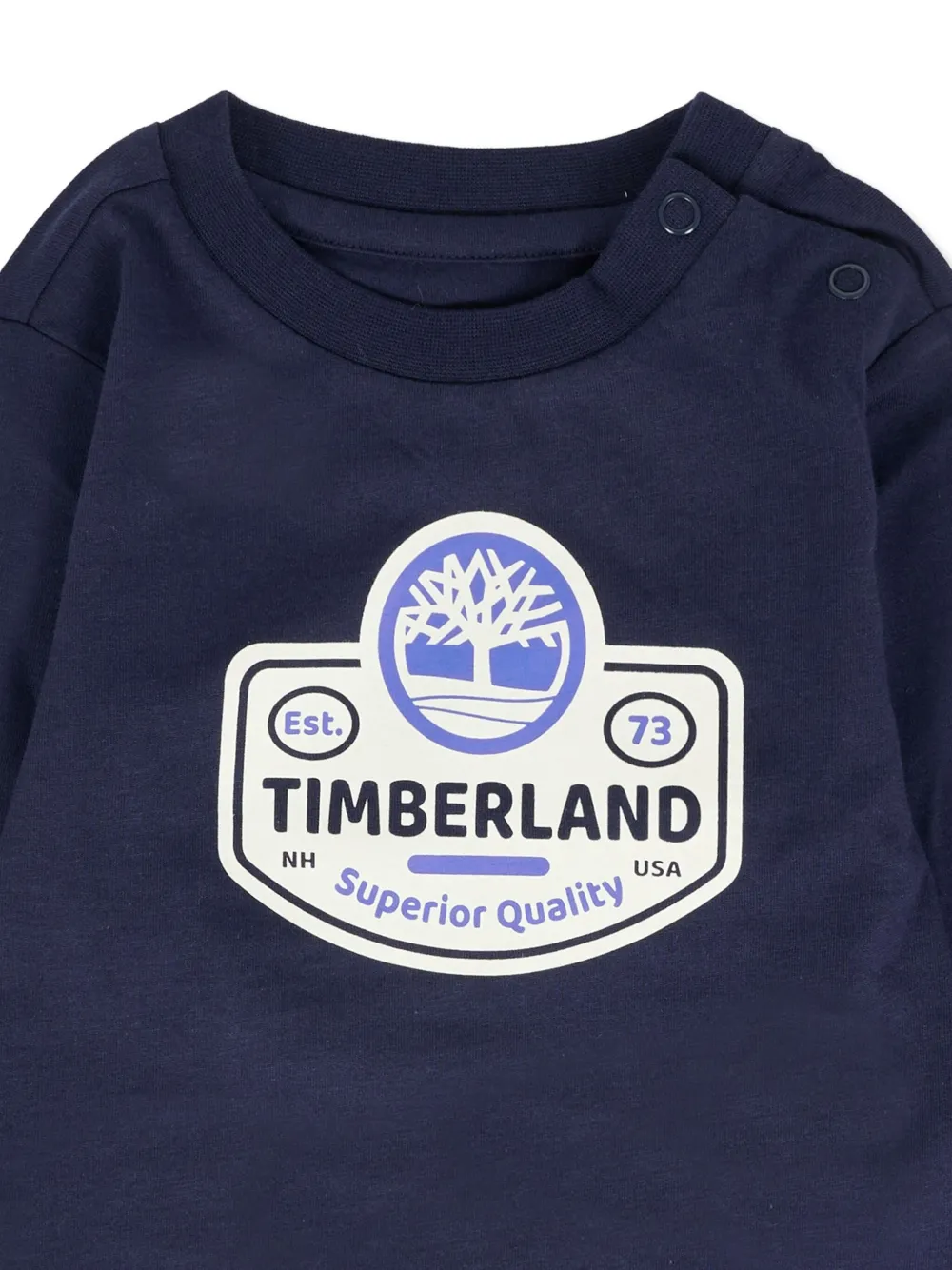 Timberland Kids T-shirt met lange mouwen Blauw